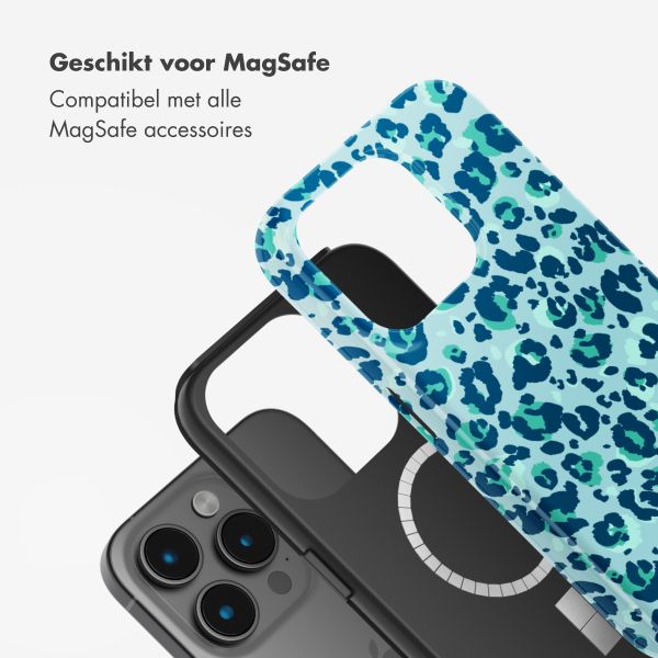 Selencia Vivid Tough Backcover met MagSafe Apple iPhone 15 Pro - Wild Spots Light Blue