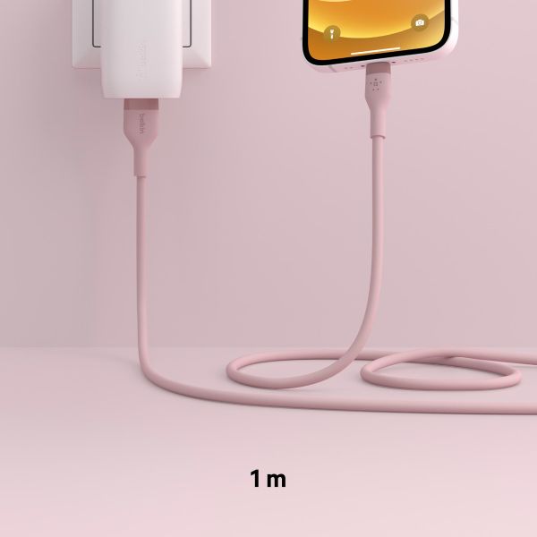 Belkin Boost↑Charge™ USB-A naar Lightning kabel siliconen - 1 Meter - Roze