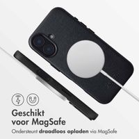 Accezz MagSafe Leather Backcover Apple iPhone 16 - Onyx Black