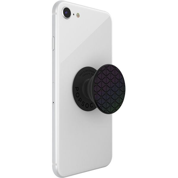 PopSockets PopGrip - Afneembaar - Reflective Techno Grid Chromatic