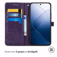 imoshion Mandala Bookcase Xiaomi 14T - Paars