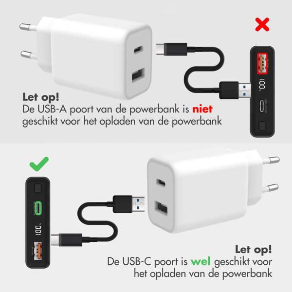 imoshion Ultra Series Aluminium Powerbank 10.000 mAh - Quick Charge en Power Delivery - Black