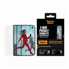 PanzerGlass Ultra Wide Fit FastFit in-a-box 2-WAY Privacy Screenprotector Apple iPhone Duo