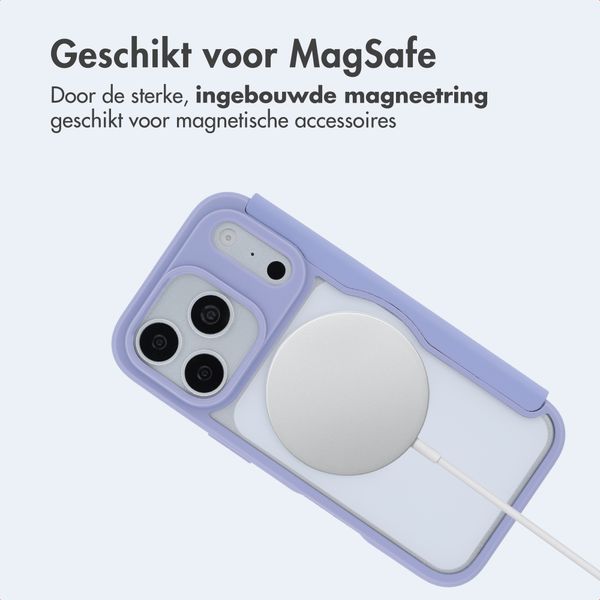 imoshion Transparante Bookcase met MagSafe Apple iPhone 18 Pro Max / 17 Pro Max - Lila