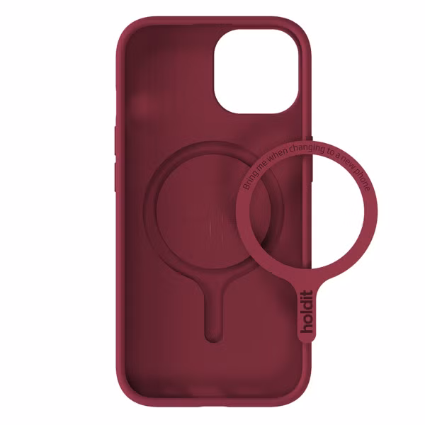 Holdit Soft MagSafe Case Apple iPhone 13/14/15/16e - Red Velvet