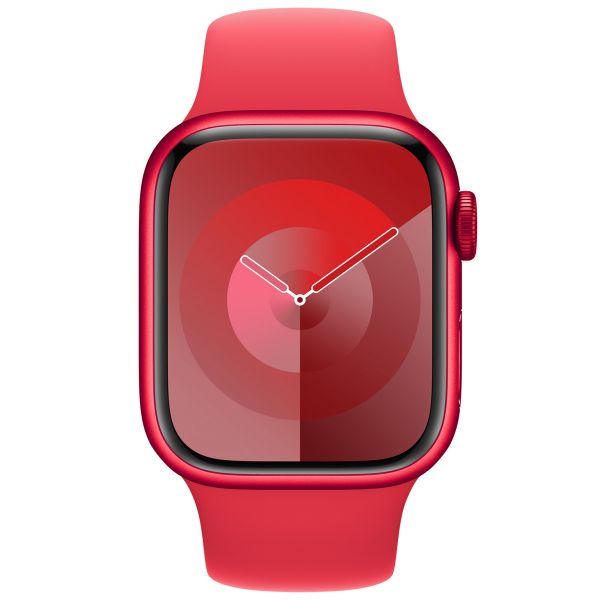 Apple Sport Band Apple Watch Series 1 t/m 9 / SE (38/40/41 mm) | Series 10 / 11 (42 mm) - Maat M/L - (Product) Red