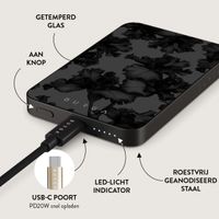 Burga Magnetic Powerbank 5.000 mAh - Geschikt voor MagSafe en Qi2 | Nocturnal - Gunmetal