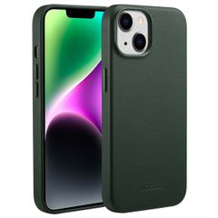 Accezz Leather Back Cover with MagSafe Apple iPhone 14 - Cedar Green