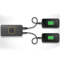 OtterBox Powerbank USB-C - 15.000 mAh - Draadloos opladen - Power Delivery - Zwart