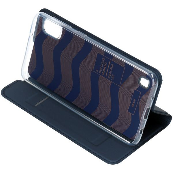 Dux Ducis Slim Softcase Bookcase Samsung Galaxy A10 - Donkerblauw