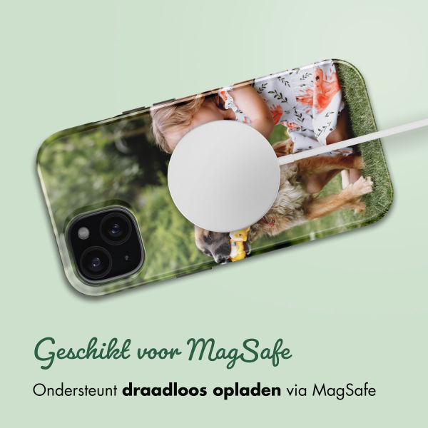 Ontwerp je eigen tough case met MagSafe Apple iPhone 15 - Wit