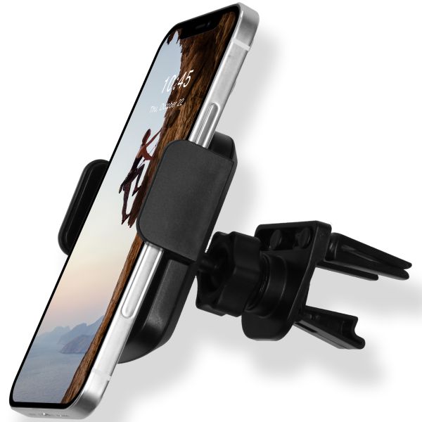 Accezz Telefoonhouder auto Samsung Galaxy A12 - Verstelbaar - Universeel - Ventilatierooster - Zwart