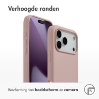 Accezz Liquid Silicone Backcover met MagSafe Apple iPhone 17 Pro Max - Roze