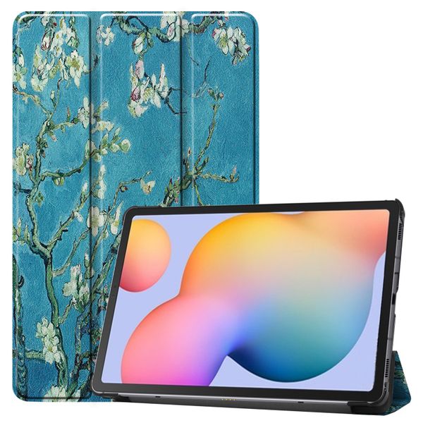 imoshion Design Trifold Bookcase Samsung Galaxy Tab S6 Lite / Tab S6 Lite (2022) / Tab S6 Lite (2024) - Groene Plant