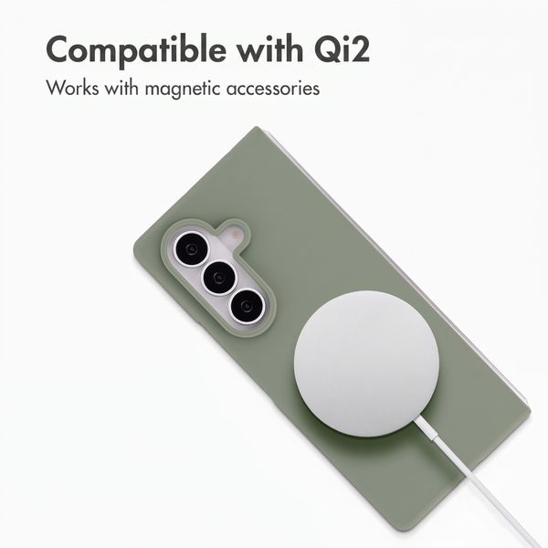 Accezz Liquid Silicone Case with MagSafe Samsung Galaxy Z Fold 8 Ultra - Cooper Green