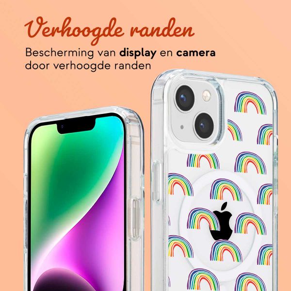 Ontwerp je eigen MagSafe Backcover met afneembaar koord Apple iPhone 14 - Transparant