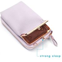 imoshion Vegan Lederen Telefoontasje Crossbody - Paars