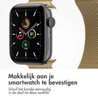 imoshion Milanees magnetisch bandje Apple Watch Series 1 t/m 10 / SE / Ultra (2) (44/45/46/49 mm) - Maat M - Champagne