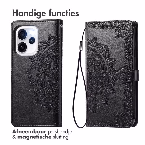 imoshion Mandala Bookcase Oppo Reno15 Pro (5G) - Zwart