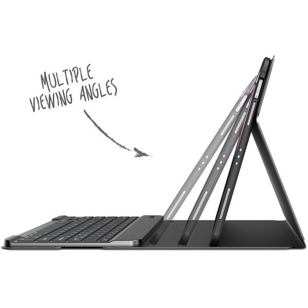 Accezz QWERTY Keyboard Bookcase Apple iPad Air (2025 / 2024 / 2022 / 2020) / Pro 11  (2022 - 2018)