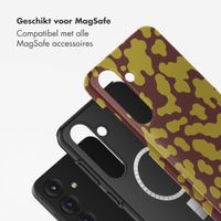 Selencia Vivid Backcover met MagSafe Samsung Galaxy S25 - Moo'd Olive Dust