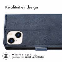 imoshion Luxe Bookcase iPhone 14 Plus - Donkerblauw