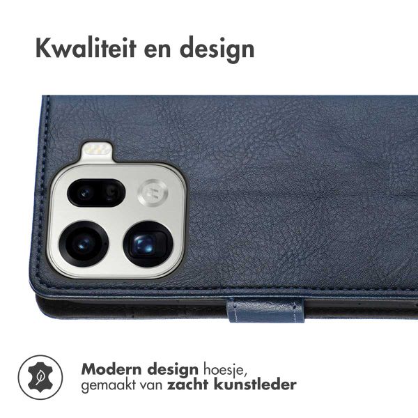 imoshion Luxe Bookcase Oppo Find X9 Pro - Donkerblauw