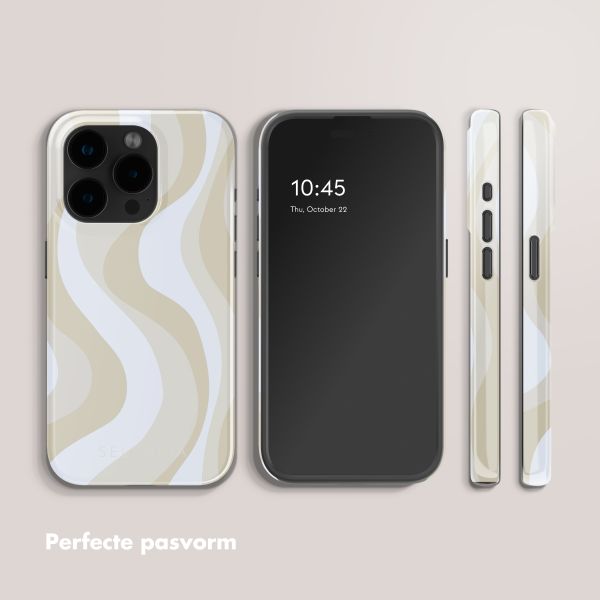 Selencia Vivid Backcover met MagSafe Apple iPhone 15 Pro - Desert Waves Beige