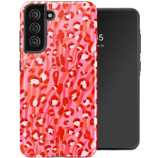 Selencia Vivid Tough Backcover Samsung Galaxy S21 FE - Wild Spots Lipstick