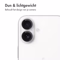 imoshion 2 Pack Camera lens protector Apple iPhone 17 / 16 / 16 Plus - Wit