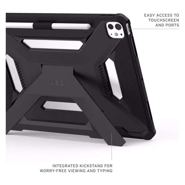 UAG Scout Bookcase Apple iPad Pro 13 (2025) M5 / (2024) M4 - Black