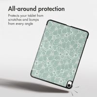 imoshion Design Trifold Case Apple iPad Air 11 inch (2026) M4 / (2025) M3 / (2024) M2 / Air 5 (2022) / Air 4 (2020) - Botanica