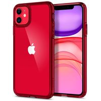 Spigen Ultra Hybrid Backcover iPhone 11 - Rood