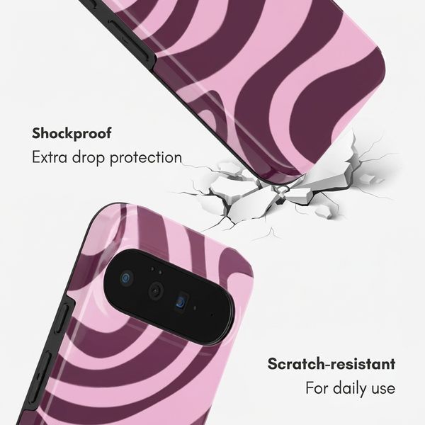 Selencia Vivid Case with MagSafe Google Pixel 11 - Wavy Swirl Pink Plum
