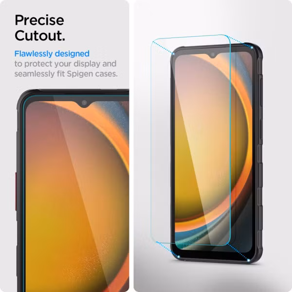Spigen GLAStR EZ Fit Screenprotector 2 Pack + Applicator Samsung Galaxy Xcover 7 Pro