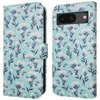 imoshion Design Bookcase Google Pixel 8a - Blue Flowers