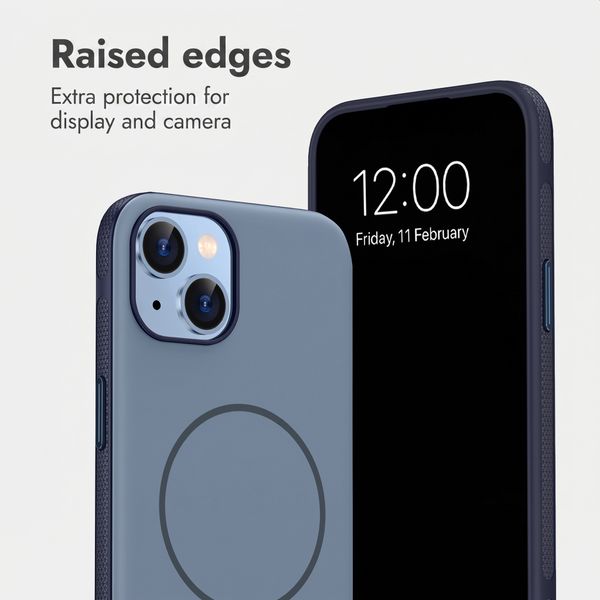 imoshion Colour Case with Thin MagSafe Ring Apple iPhone 14 / 13 - Dark Blue
