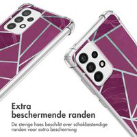 imoshion Design hoesje met koord Samsung Galaxy A52(s) (5G/4G) - Bordeaux Graphic