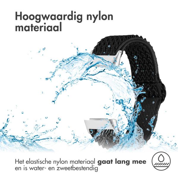 imoshion Elastisch nylonbandje Fitbit Charge 5 - Zwart