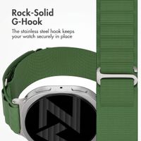 Accezz Nylon Alpine Band Samsung Galaxy Watch 9 (40/44mm) / Watch 8 (40/44mm) / Classic (46mm) - Olive Green