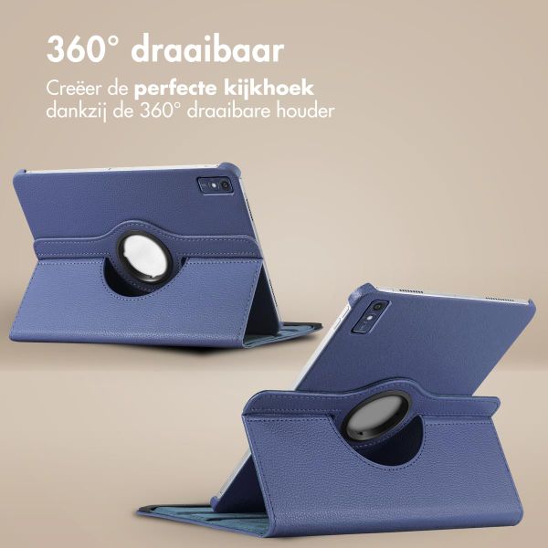 imoshion 360° draaibare Bookcase Lenovo Tab M10 5G - Donkerblauw