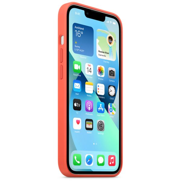 Apple Silicone Back Cover with MagSafe Apple iPhone 13 - Nectarine