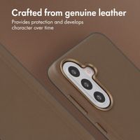 Accezz Leather Case with MagSafe Samsung Galaxy A57 (5G) - Coffee Brown