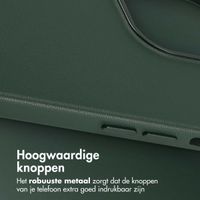 Accezz MagSafe Leather Backcover Apple iPhone 13 Pro - Cedar Green