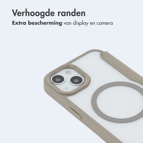 imoshion Transparante Bookcase met MagSafe Apple iPhone 14 / 13 - Beige