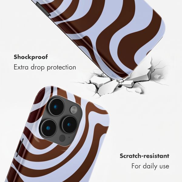Selencia Vivid Back Cover Apple iPhone 15 Pro - Dream Swirl Chocolate