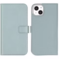 Selencia Echt Leren Bookcase Apple iPhone 14 Plus - Air Blue