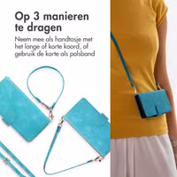 imoshion Bookcase met koord iPhone 13 - Turquoise