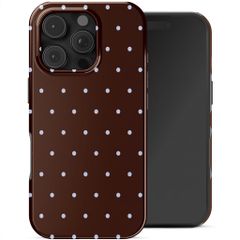 Selencia Vivid Case with MagSafe Apple iPhone 16 Pro Max - Happy Dots Chocolate