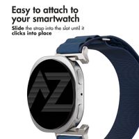 Accezz Nylon Alpine Band Samsung Galaxy Watch 9 (40/44mm) / Watch 8 (40/44mm) / Classic (46mm) - Dark Blue
